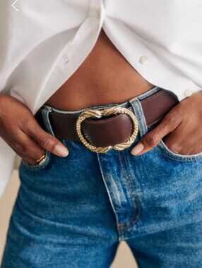 Sezane | Accessories | Iso Noa Belt Light Blue | Poshmark
